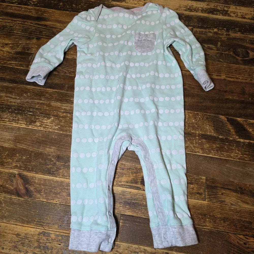 5 Baby Girl 6-9 months Footed Zip Up One Piece Sleeper Pajama Lot  Bundle Infant